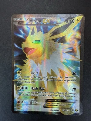 Jolteon EX 28a/83 Pokémon TCG  Mega Powers Collection Full Art Alt Promo - Image 1 of 2