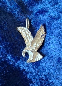 Amerikanischer Weißkopfseeadler 925 Sterling Silber Anhänger nur Flügel - Bild 1 von 5