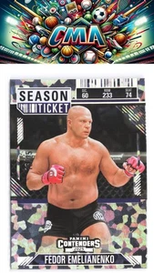 Boleto de hielo agrietado Fedor Emelianenko 2025 Panini Contenders PFL #60 #/25 - Imagen 1 de 2