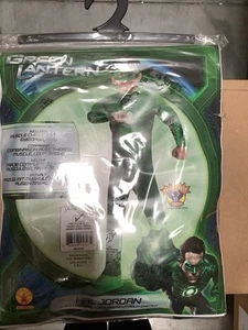 Green Lantern Costume Kids Halloween Fancy Dress W Ring! L 12-14 Age 8-10 - Picture 1 of 1