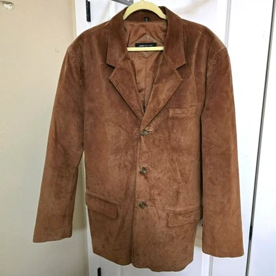 Jones of New York Mens 42L Suede Leather Blazer - Image 1 of 3