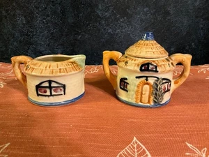 Vintage Cottage Core Zuckerdose und Milchkännchen Japan bezaubernd! - Bild 1 von 4
