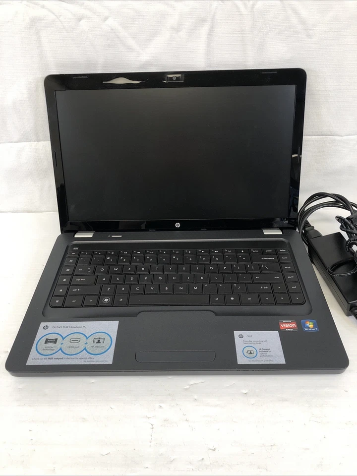 HP G62 415NR AMD Phenom II P650 2,6 GHz 4 GB RAM 320 GB HDD Windows 10 Foto 1 de 4