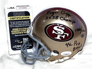 Roger Craig JSA Signed Autographed Mini helmet Auto San Francisco 49ers Legend - Picture 1 of 7