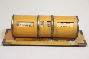 Art Deco Tischkalender Metall 1920er Jahre (HB918) - Bild 1 von 6