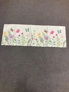 Flowers Butterfly Table Runner 13X36 - Qty 2 - Picture 1 of 11