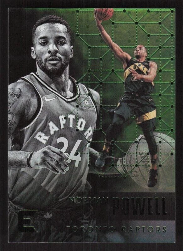 2017 PANINI ESSENTIALS NORMAN POWELL 197 MINT GREEN BASKETBALL TORONTO RAPTORS - Image 1 of 2