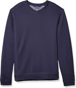 Cutter & Buck Men's Gray Cotton V-Neck Sweatshirt Pullover, Size 2XL Navy Blue - Picture 1 of 16