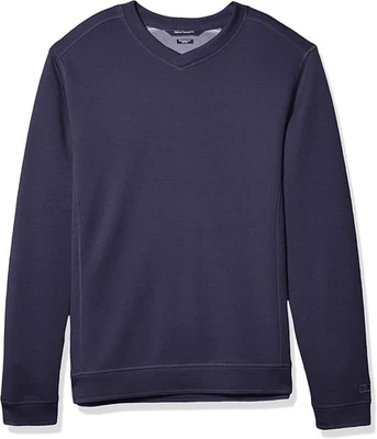 Cutter & Buck Men's Gray Cotton V-Neck Sweatshirt Pullover, Size 2XL Navy Blue - Image 1 of 4
