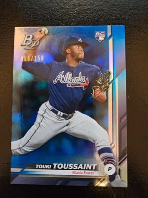 2019 Bowman Platinum - Touki Toussaint #19 Blue Foil /150 (RC) - Image 1 of 2