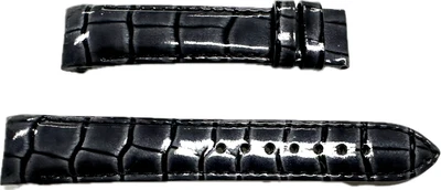 Tissot 1853 Black Grey Shiny Band 18 mm x 16 mm Color Genuine New - Image 1 of 2