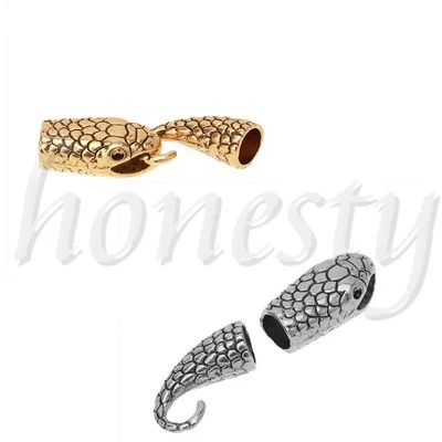 2~10Sets Tibetan Crafts Snake Head Tail Jewelry Findings Toggle Hook Clasps Xma - Image 1 of 4