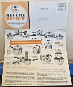 1960 Revere Ware Review Mailer Brochure Flyer Extremely Rare - Picture 1 of 4