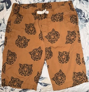 H&M Boys 100% Cotton Tiger Print Shorts Size 7/8Y - Picture 1 of 4