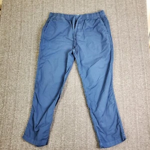 J.Crew Lounge Pants Men L Blue Drawstring Pocket Dark Wash Cotton Loungewear - Picture 1 of 12