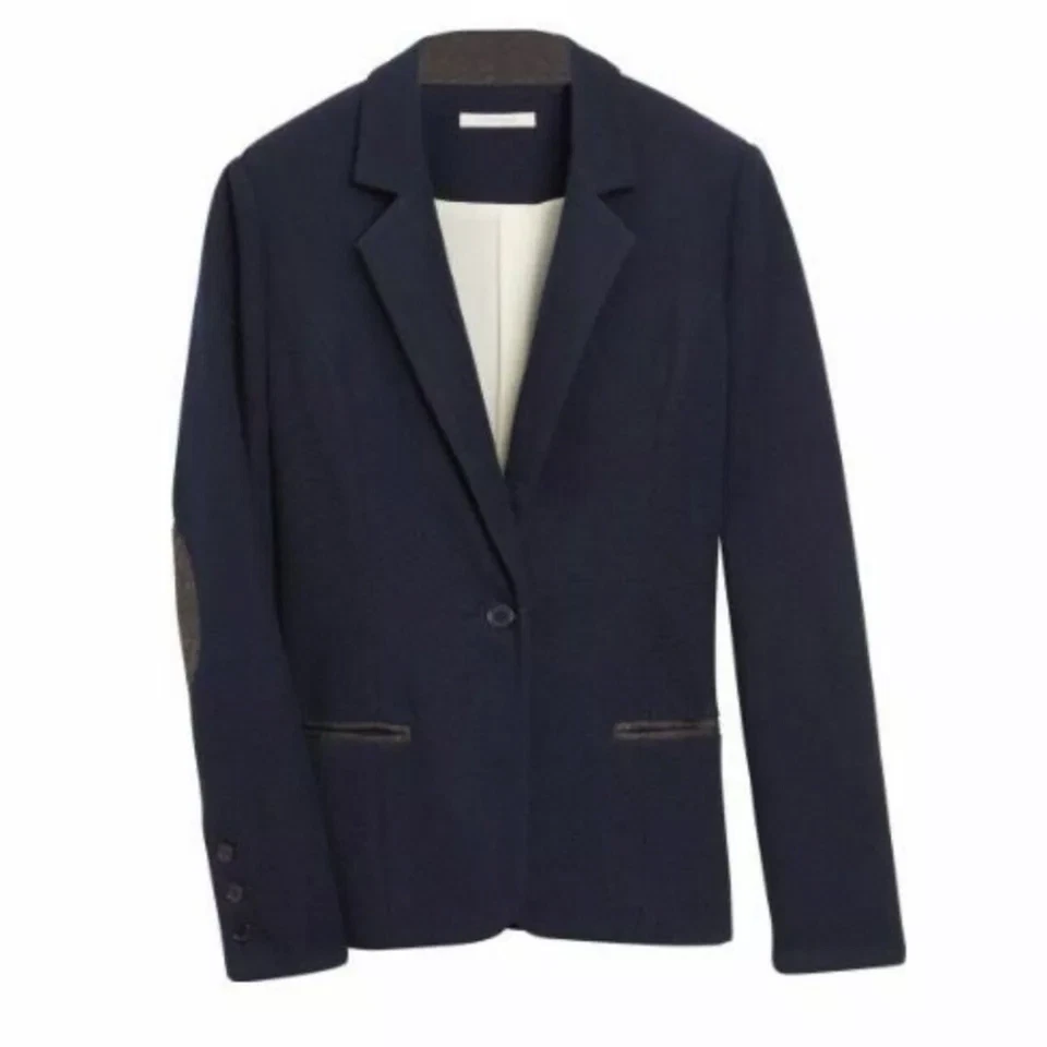 41HAWTHORN Corinth navy blue elbow patch blazer jacket Large L Stitch Fix - Image 1 of 4