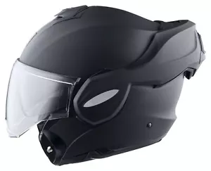 Casco moto modulare reversibile Scorpion Exo EXO-Tech EVO solid nero opaco ECE22 - Imagen 1 de 6