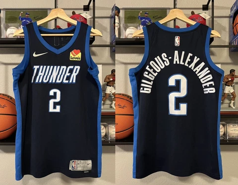 Nike Shai Gilgeous-Alexander Oklahoma City Thunder Statement Swingman Jersey 40 Cover