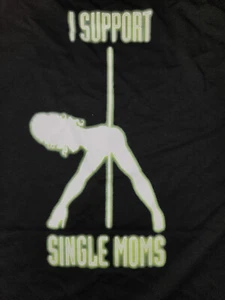Camiseta I Support Single Moms NEGRA Adulto - Imagen 1 de 2