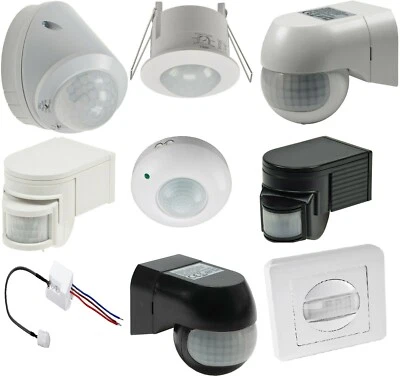 Motion detector outdoor motion detector surface-mounted white black 2-3-wire LED - Image 1 of 4