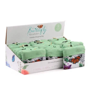Handy Foldable RPET Shopping Bag - Butterfly Meadows - Picture 1 of 1