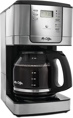 Mr. Coffee JWX31 12-Cup Programmable Coffeemaker Stainless Steel - Image 1 of 4