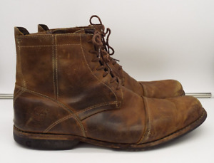 Timberland Herren 19558 Earthkeepers braunes Leder seitlicher Reißverschluss Stiefel Größe 12M