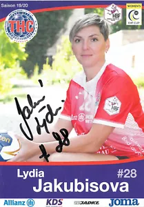 ORIGINAL signierte Autogrammkarte Lýdia Jakubisová Thüringer HC 2019/2020 - Bild 1 von 2