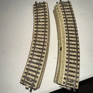 Lot of 10 Vintage MARKLIN (Germany) HO Scale 5100 Curved M Track Sections! Nice! - Picture 1 of 3