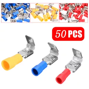 Piggyback Insulated Crimp Spade 6.3mm Terminal Piggy Back Wire Cable Connector - Picture 1 of 10