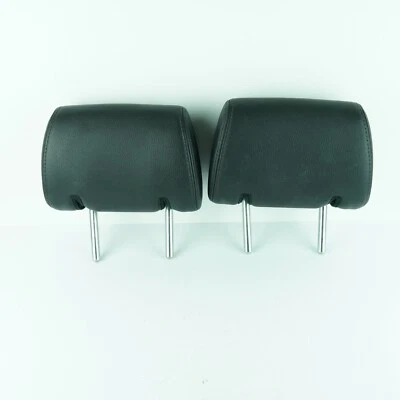 2011 - 2013 Mazda 3 Hatchback OEM Rear Headrests Black Leather Head Rest 3034 - Image 1 of 4