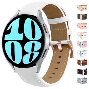 Leder Armband Für Samsung Galaxy Watch 4/5/6 40 44mm 6 Classic 43/47mm 5Pro 45mm - Bild 1 von 14