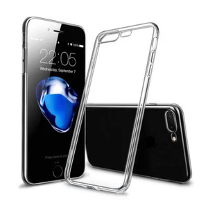 COVER CUSTODIA per IPHONE 8 / 8 PLUS APPLE TRASPARENTE MORBIDA SOTTILE TPU SLIM - Imagen 1 de 4