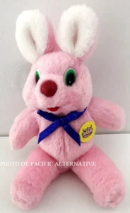 Used plush 9cm pink rabbit DURACELL official advertising pub suction cup TBE - Picture 1 of 3