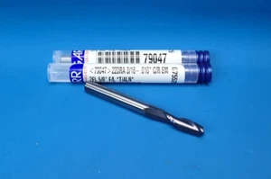 (2) Garr Tool 3/16" Carbide Corner Radius End Mills .010" Radius     P/N: 79047 - Picture 1 of 3