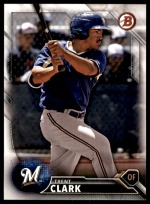 2016 Bowman Draft Picks & Prospects #BD-149 Trent Clark 3 Milwaukee Brewers - Image 1 of 2