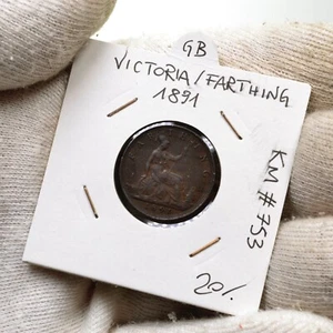 GRAN BRETAGNA Victoria Queen Farthing 1891 KM#753 - Bild 1 von 2