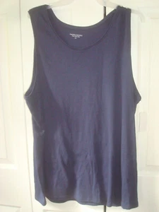 Top sin mangas para damas talla grande azul marino Laura Scott talla 1X - Imagen 1 de 2