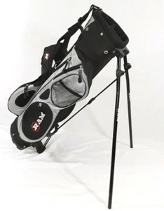 Ram Golf Bag Stand & Cover 3 Way Divider, 5 Pockets, Youth 31" Tall Black & Gray - Picture 1 of 12