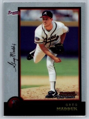 #16 Greg Maddux Atlanta Braves 1998 Bowman Chrome - Image 1 of 2