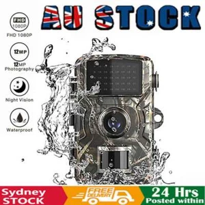 Campark Trail Camera 12MP HD 1080P Wildlife Scouting Hunting Cam IR Night Vision - Picture 1 of 13
