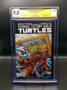 Teenage Mutant Ninja Turtles #3 2nd Print CGC 9.0 JSA Signed by Kevin Eastman - Picture 1 of 4