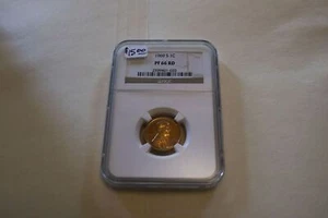 1969 S Lincon Penny 1C Proof PF NGC 66 Red - Picture 1 of 8