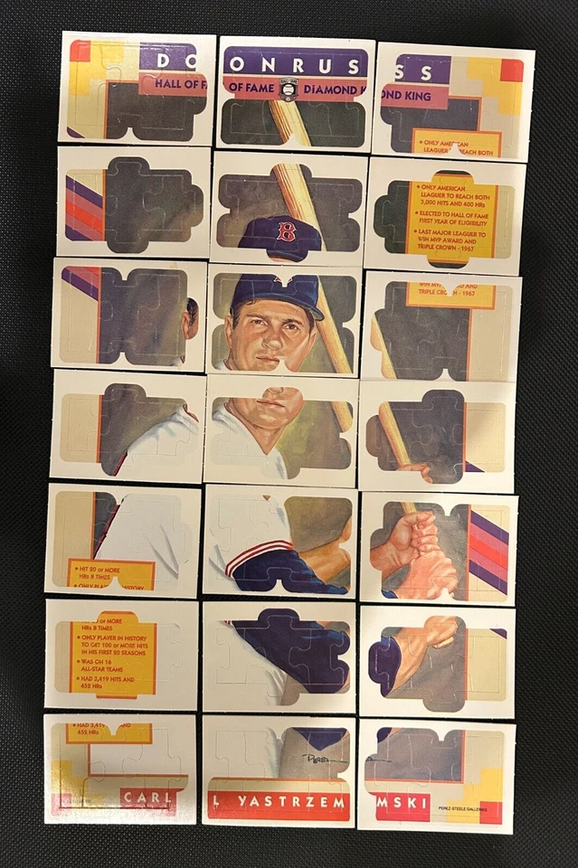 Juego completo de 63 piezas rompecabezas Donruss Carl Yastrzemski 1990 Foto 1 de 1