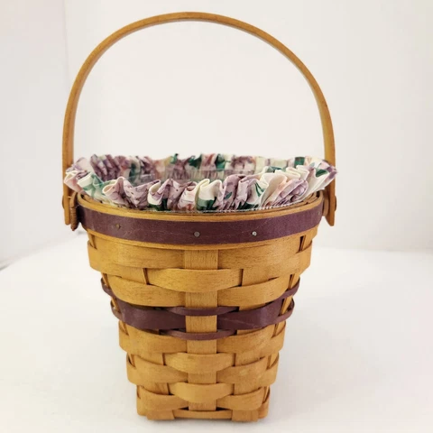 Longaberger 1994 May Series Lilac Basket Set-Protector-Liner-Cards 5th Edition Cover