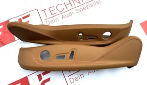 Audi A5 8T Sitzverkleidung Links Rechts 8T0881325B Braun Beledert Rote Naht - Bild 1 von 6
