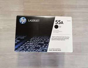 HP (55A) CE255A tóner negro, embalaje original abierto, tóner soldado y sin usar - Imagen 1 de 2