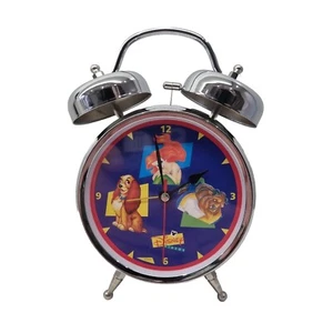 Vintage 1990s Disney Videos Battery Alarm Clock BOXED & TESTED - Picture 1 of 9