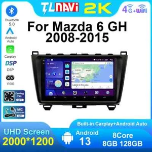 For Mazda 6 2 GH 2008-2015 CarPlay Android 13.0 Car GPS Radio Stereo Navi - Picture 1 of 48