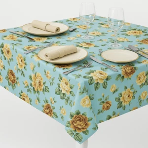 Tablecloth Polyester Fabric Stain and Wrinkle Resistant, 60x84 Inch rectangle - Picture 1 of 6